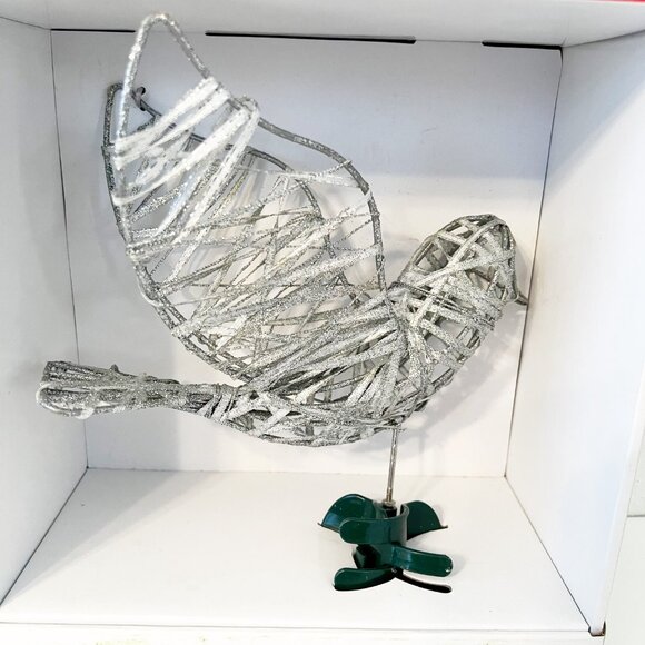 Silver Bird Tree Topper - Picture 2 of 3